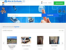 Tablet Screenshot of milesdeclasificados.com